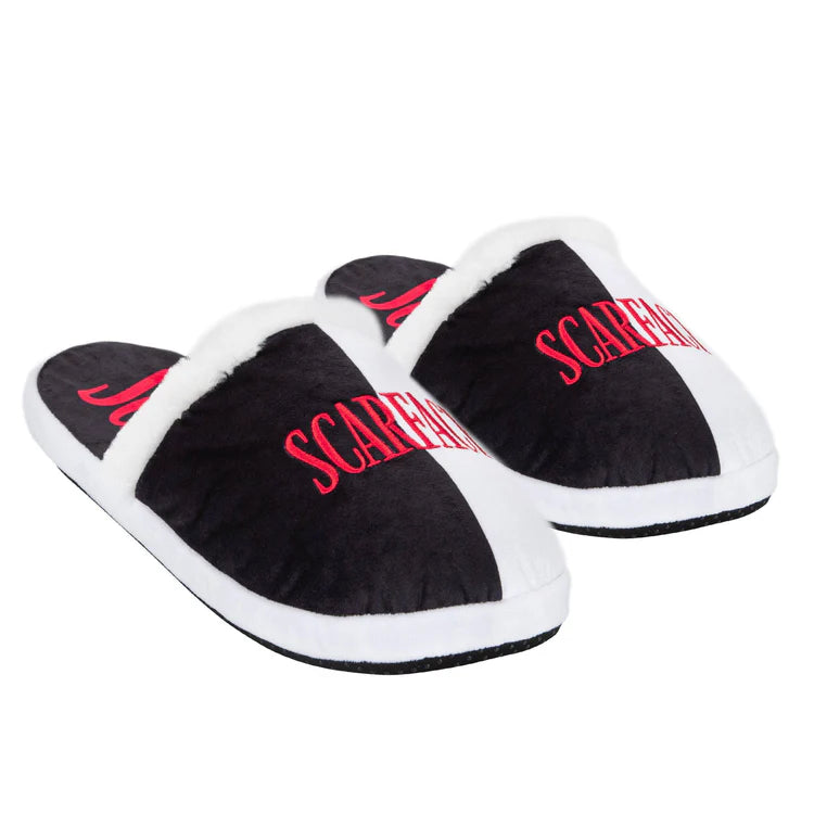 Scarface Fuzzy Slip-On Slippers-Large